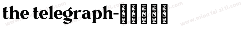 the telegraph字体转换